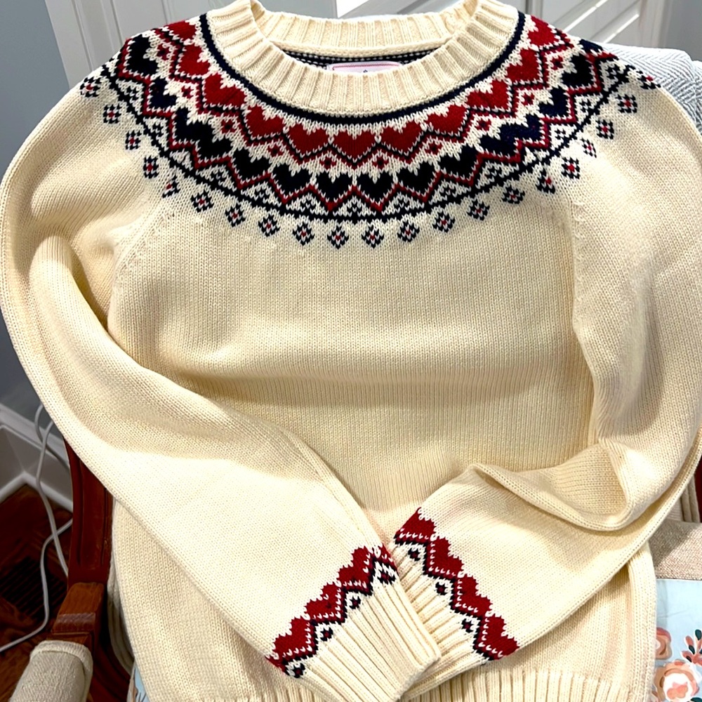 Classic Prep girls Fair Isle Sweater - NWOT